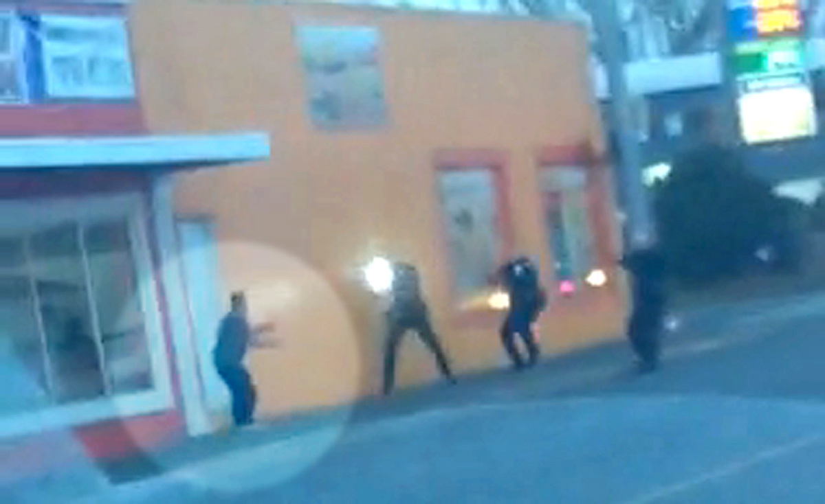 A screenshot from a video shows the standoff between Antonio Zambrano-Montes and the police.