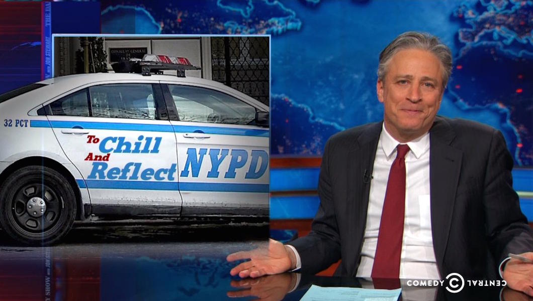 The Daily Show mocks the NYPD&#039;s &#039;public safety staycation&#039; by committing petty crimes in New York