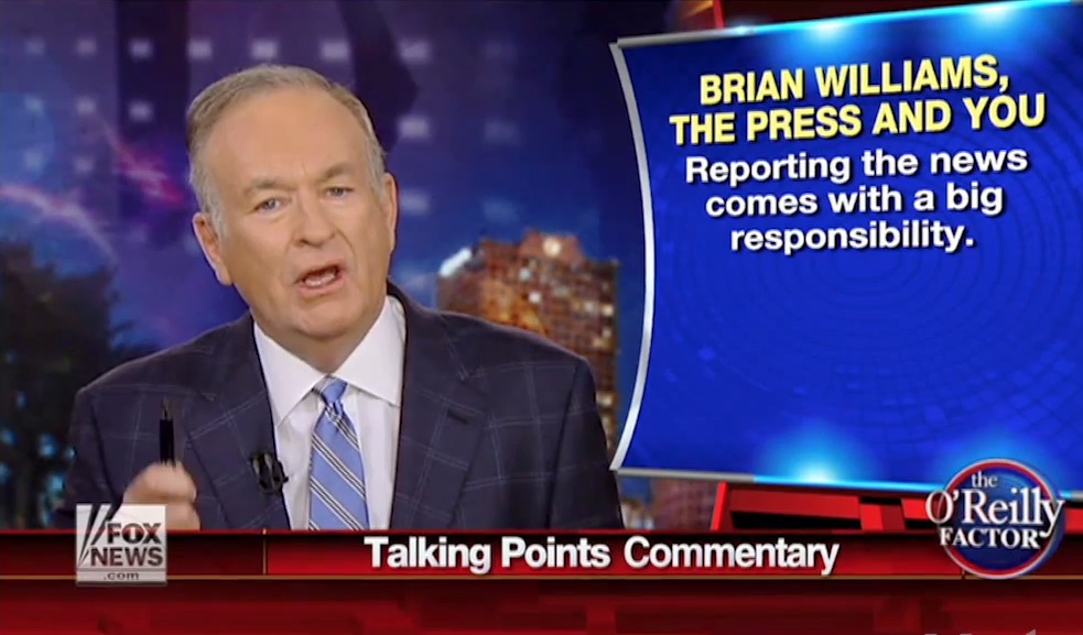 Does Bill O&#039;Reilly have a &quot;Brian Williams problem&quot;?