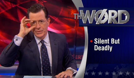 Stephen Colbert jokes his way through a very serious case against the death penalty