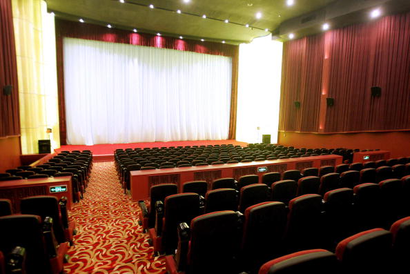 A movie theater.