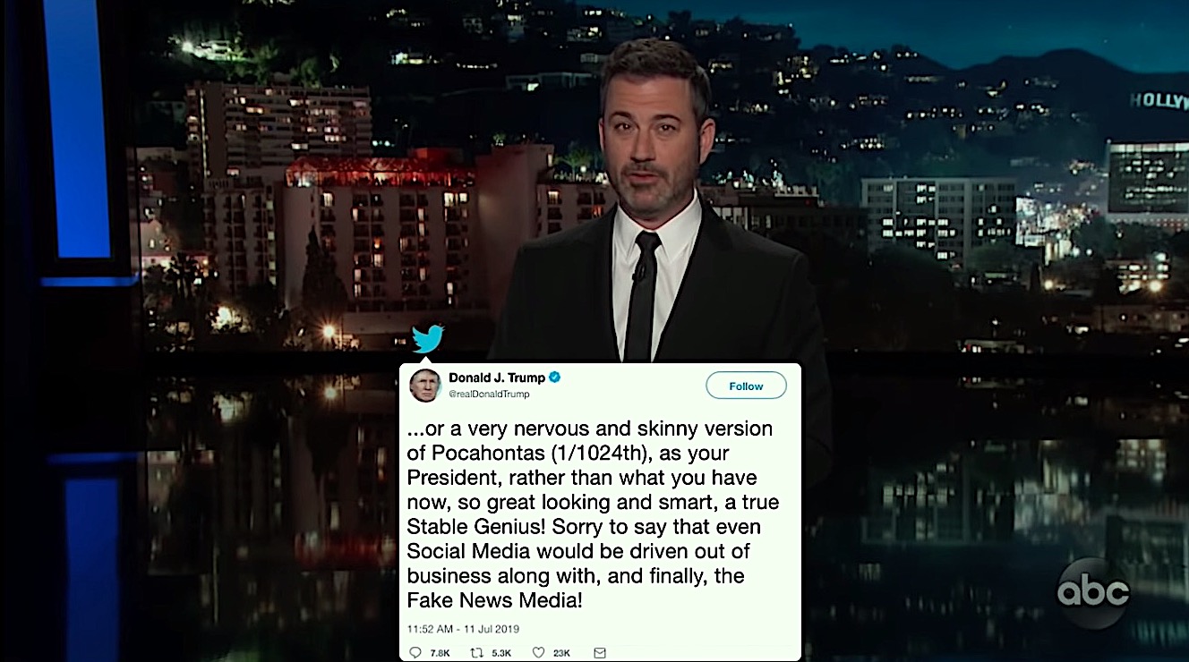 Jimmy Kimmel mocks Trump social media summit