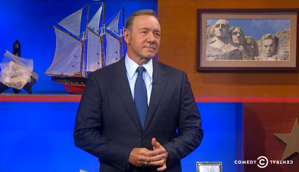 Stephen Colbert tackles Obama&#039;s ISIS &#039;don&#039;t have a strategy&#039; line with President Frank Underwood