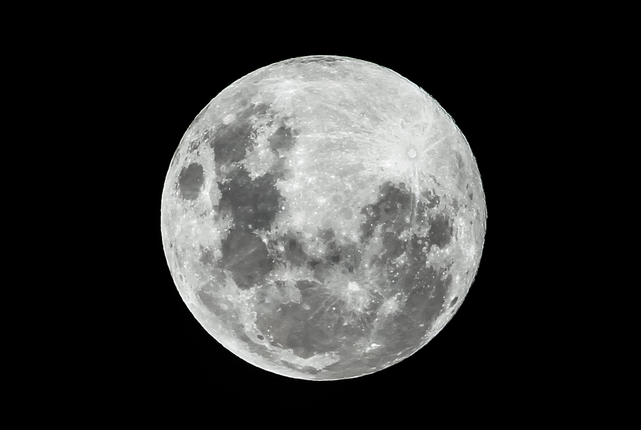 The moon. 