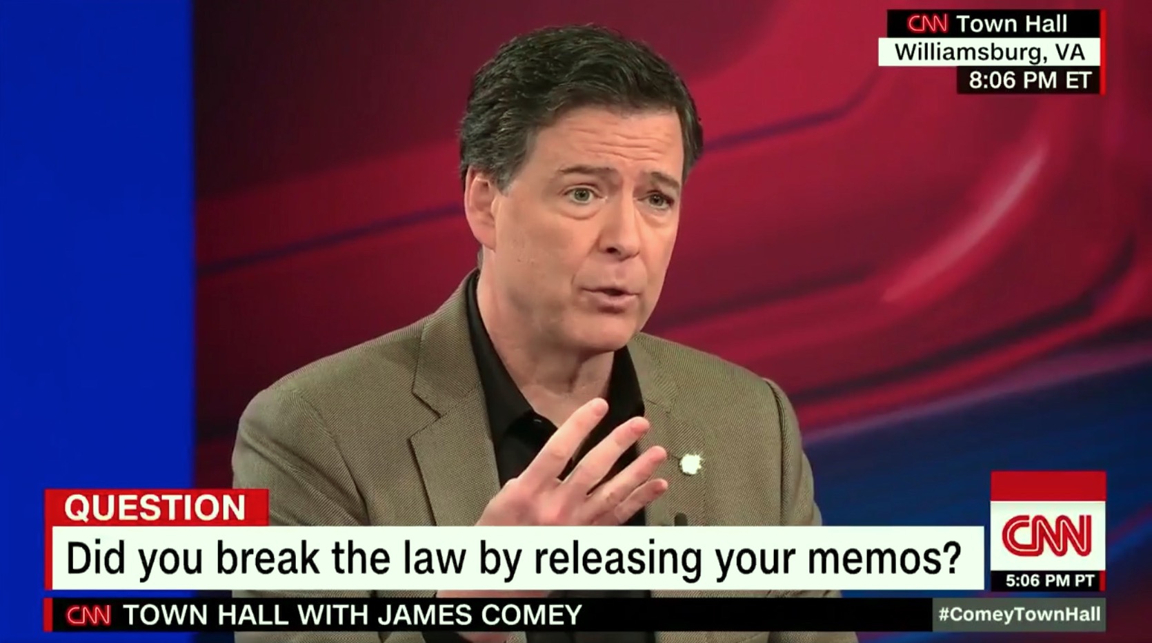 James Comey explains how he leaked his memos