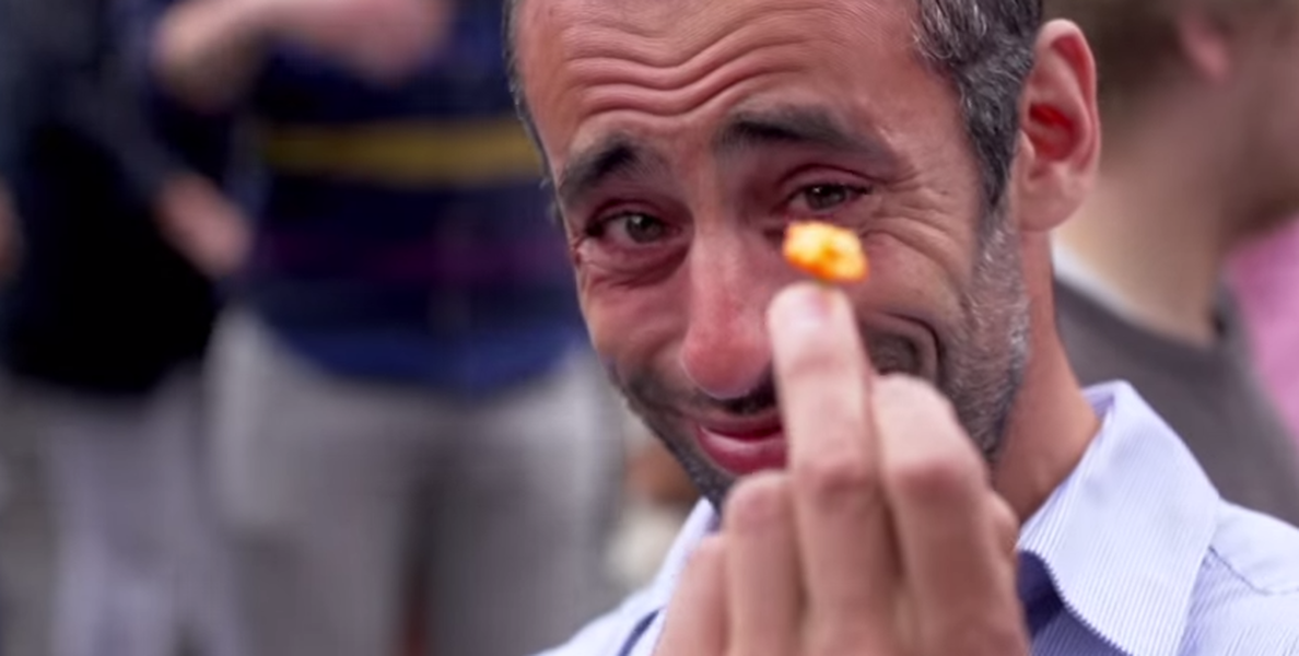 Watch the utterly torturous reaction 1,000 people have to eating the world&#039;s hottest chili pepper