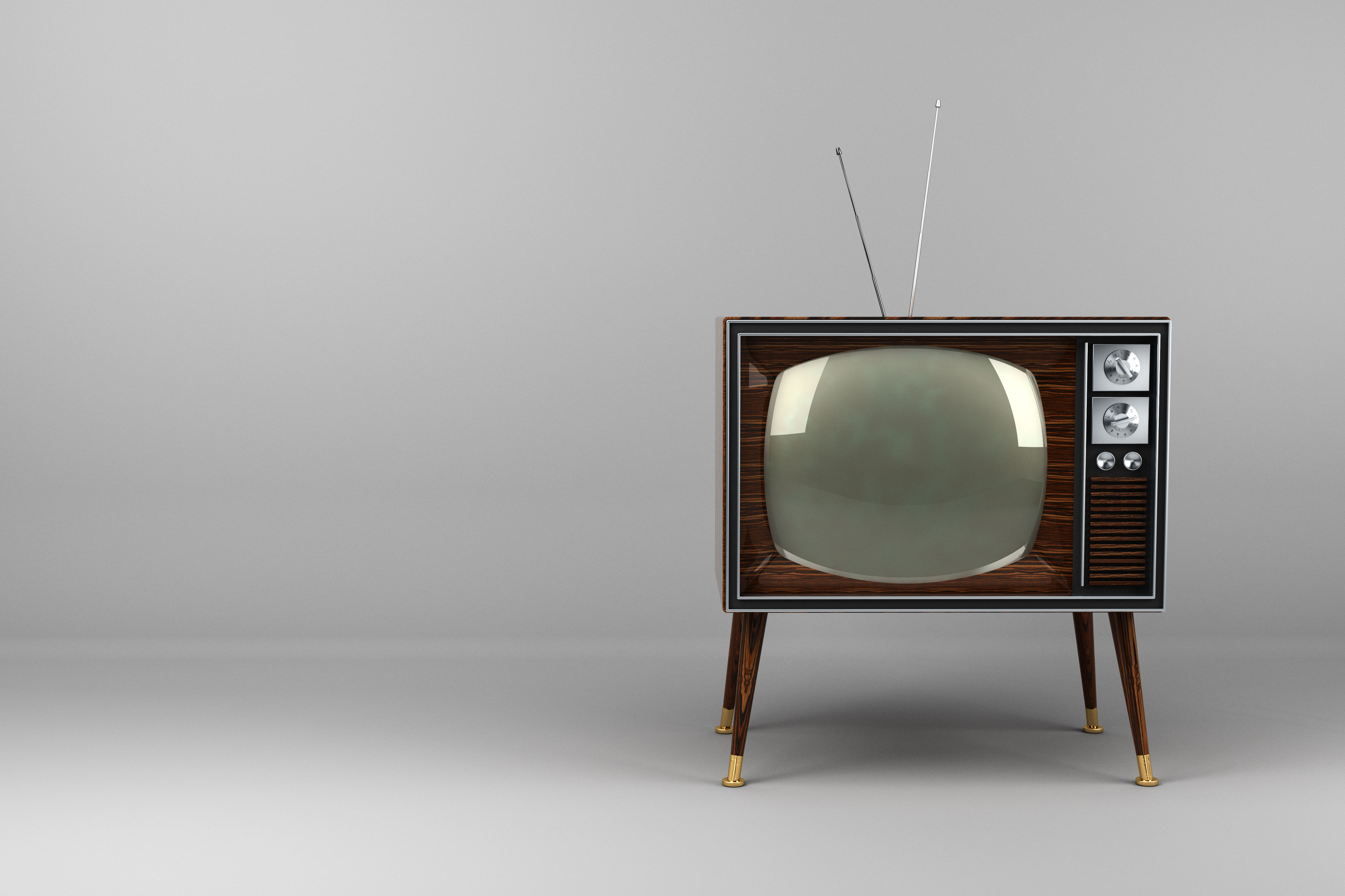 An old-fashioned TV.