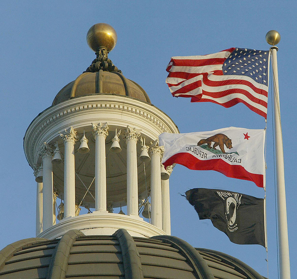 A dome on the California Capitol building.