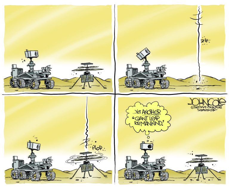 Editorial Cartoon U.S. mars nasa&amp;nbsp;