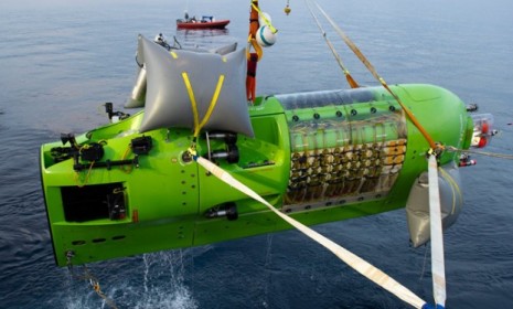 The Deepsea Challenger, James Cameron&#039;s high tech submarine, took the director nearly seven miles under the sea.