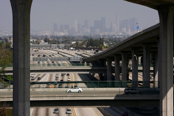 Smog in Los Angeles.