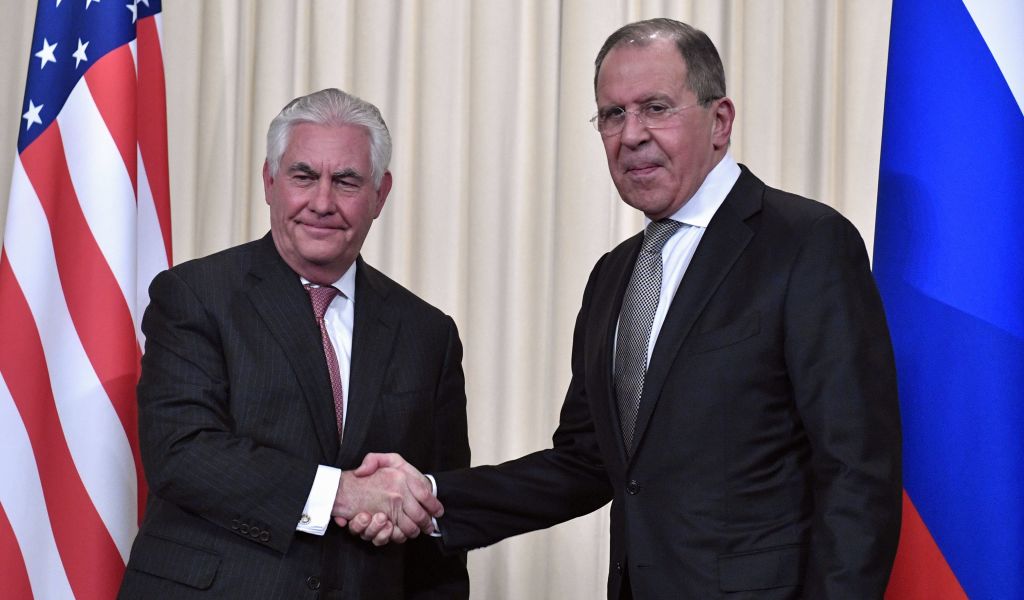 Rex Tillerson and Russian Foreign Minister Sergey Lavrov