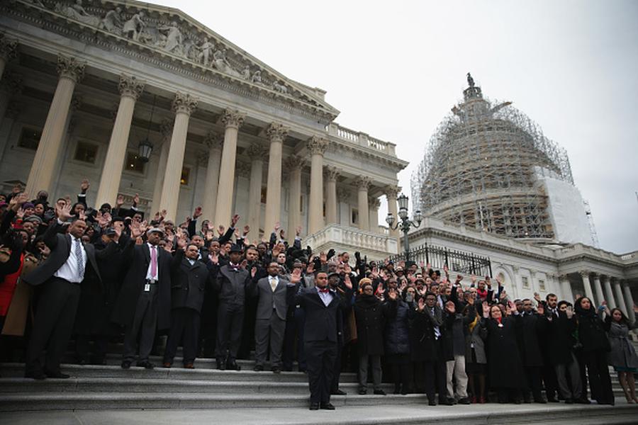 Congressional staffers protest Brown, Garner cases