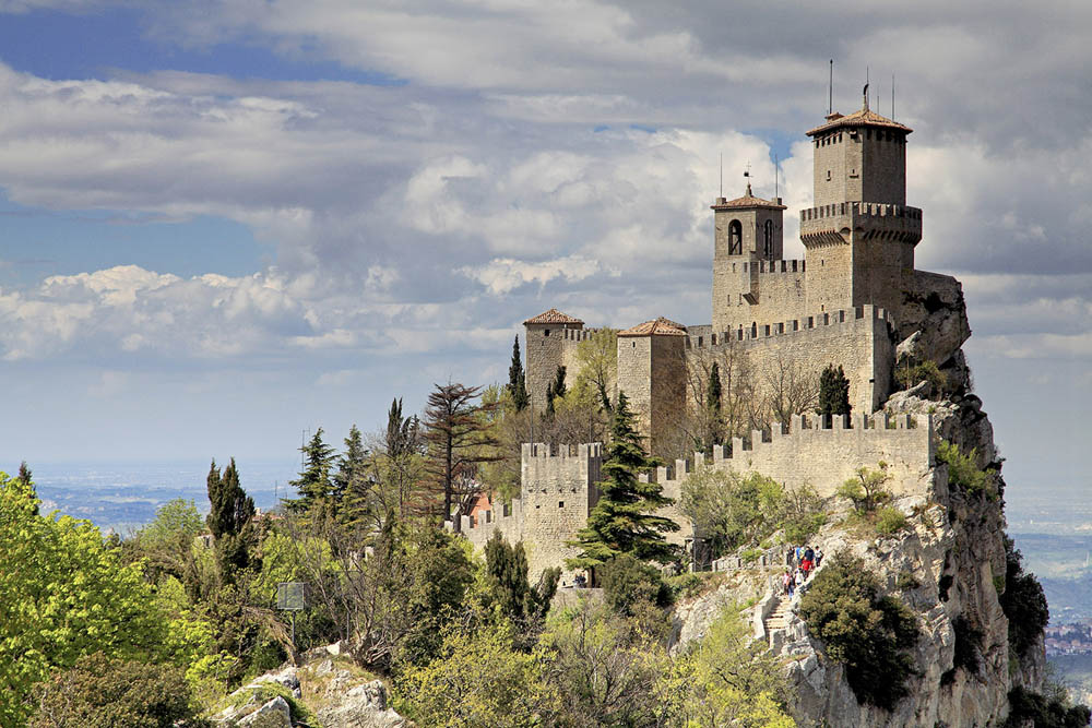 San Marino&#039;s 11th-century citadel.