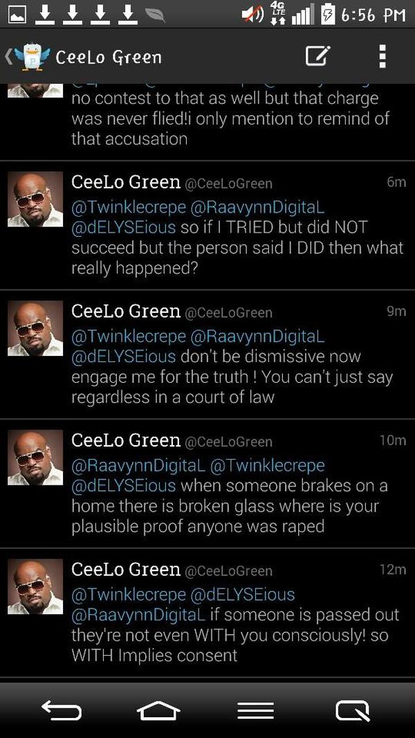 CeeLo Green: &#039;People who have really been raped remember&#039;