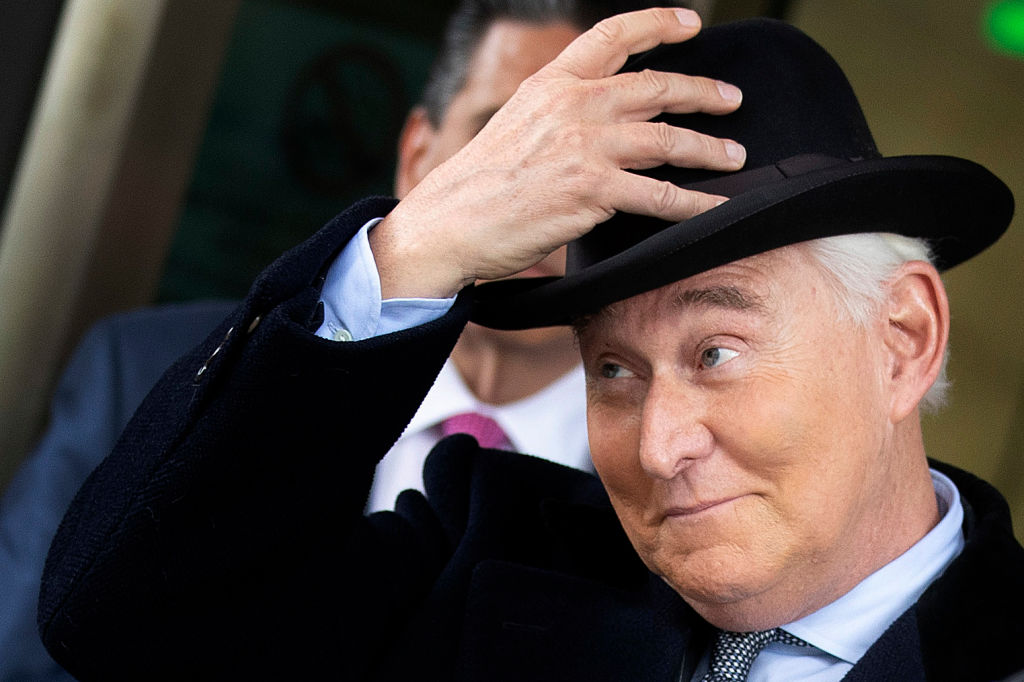 Roger Stone leaves Federal court in 2020.