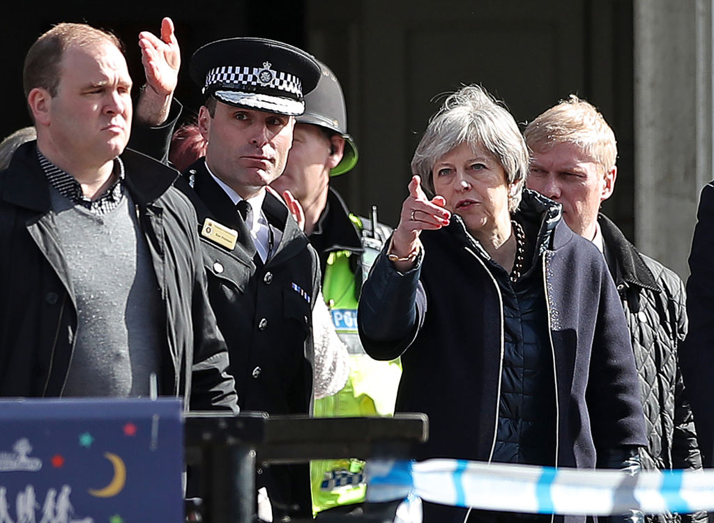 Theresa May visits Salisbury