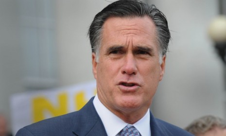 GOP presidential contender Mitt Romney raised a red flag for conservative Republicans Tuesday when he didn&#039;t explicitly support Ohio Gov. John Kasich&#039;s anti-union measure.