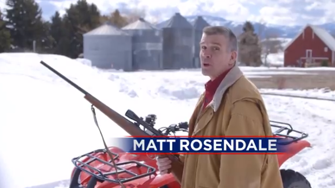 Watch a GOP congressional candidate pretend to shoot down a drone