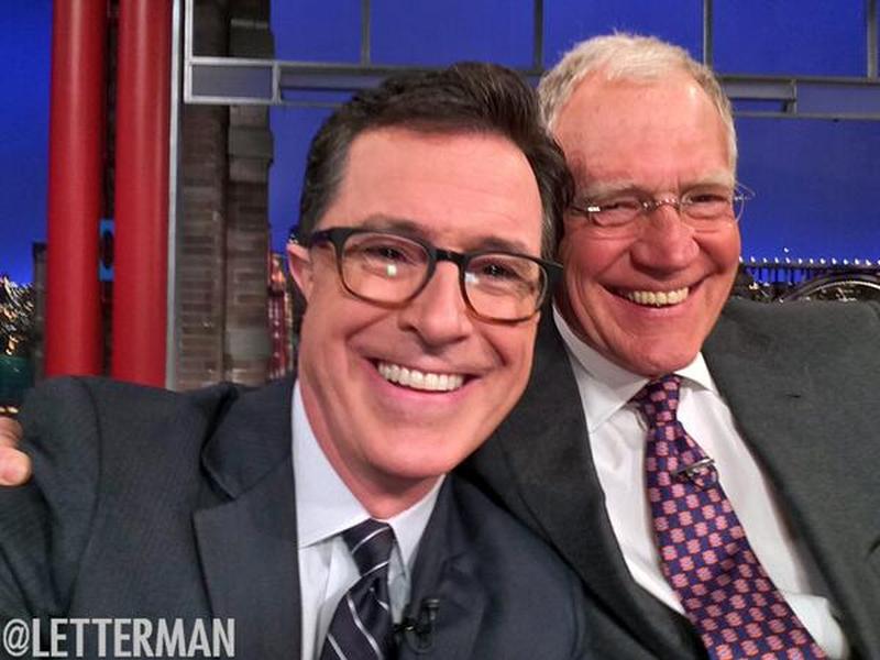 Stephen Colbert tells David Letterman he&#039;s &#039;thrilled&#039; to be the next host of the Late Show