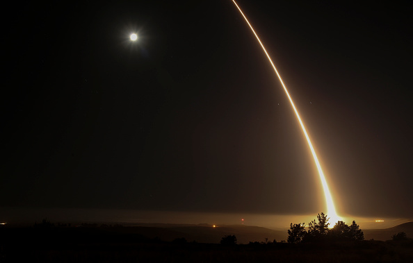 An American ICBM test in May 2017.
