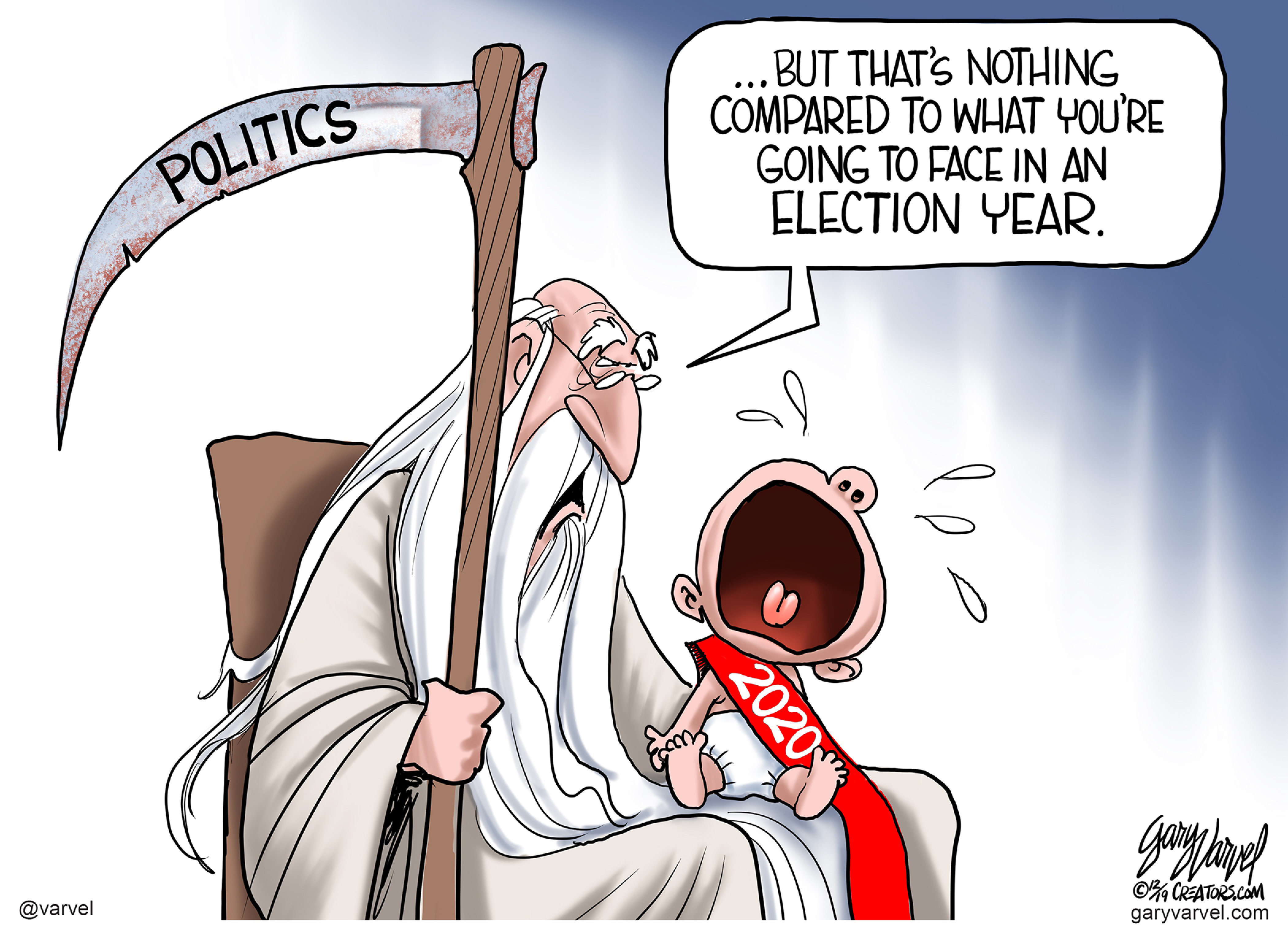 Editorial Cartoon . 2020 politics
