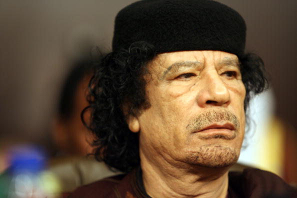 Moammar Gadhafi. 