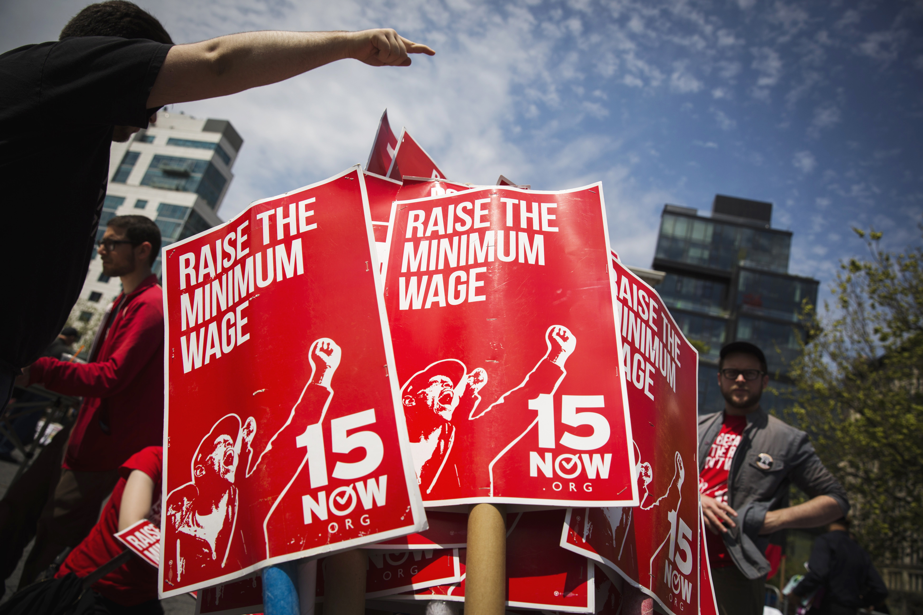 Minimum Wage protest