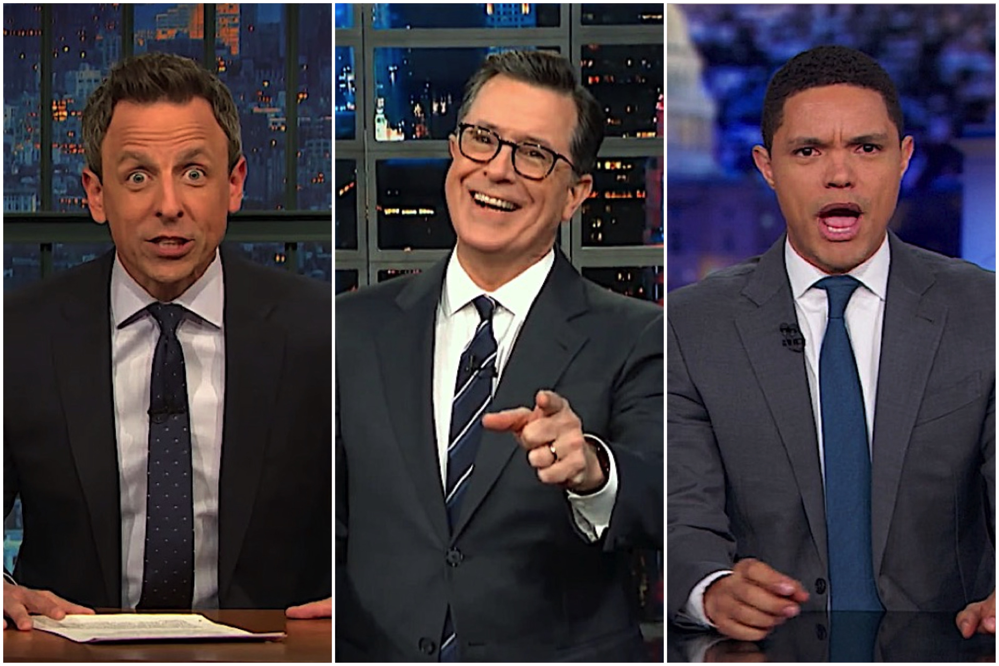 Late-night hosts ponder avocados and Trump&#039;s border policy