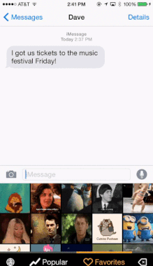 Texting GIFs just got easier