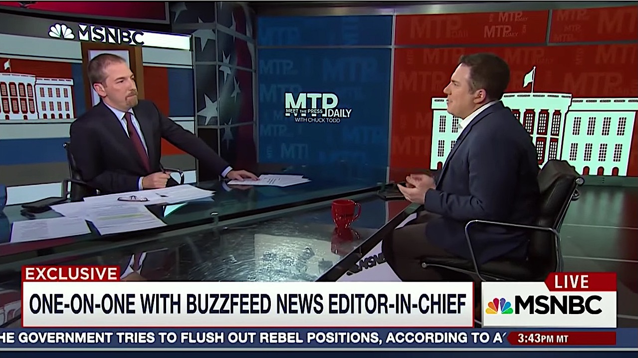 BuzzFeed editor Ben Smith and NBC host Chuck Todd spar over Fake News