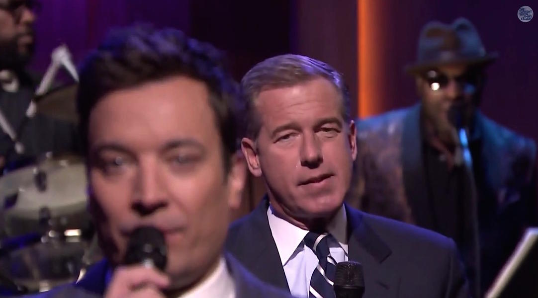 Jimmy Fallon and Brian Williams slow-jam immigration reform