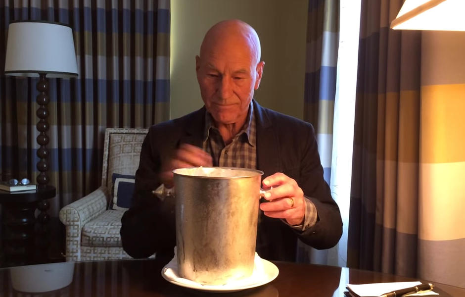 Leave it to Patrick Stewart to finally get the ALS Ice Bucket Challenge right
