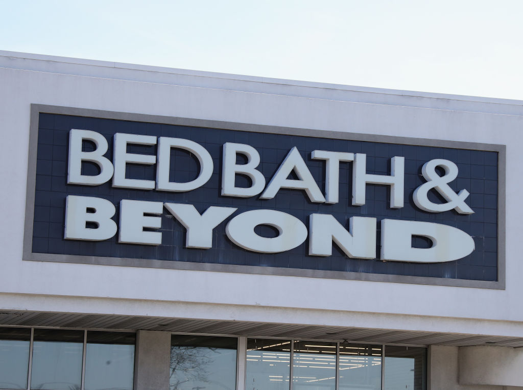 A Bed Bath &amp; Beyond storefront in New York.