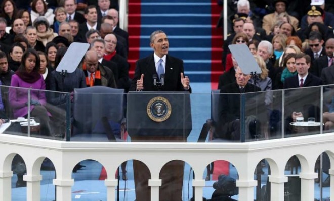 President Obama made history on Jan. 21, becoming the first president to say the word &quot;gay&quot; in an inaugural address.