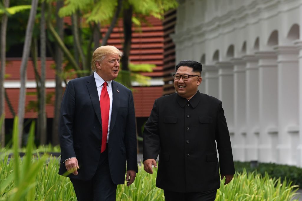 Trump and Kim. 