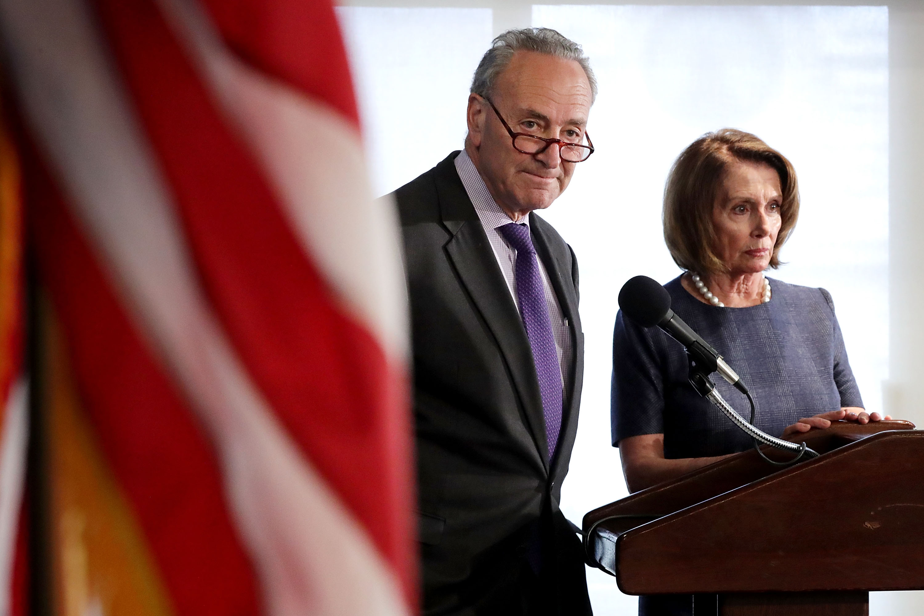 Chuck Schumer and Nancy Pelosi in Washington