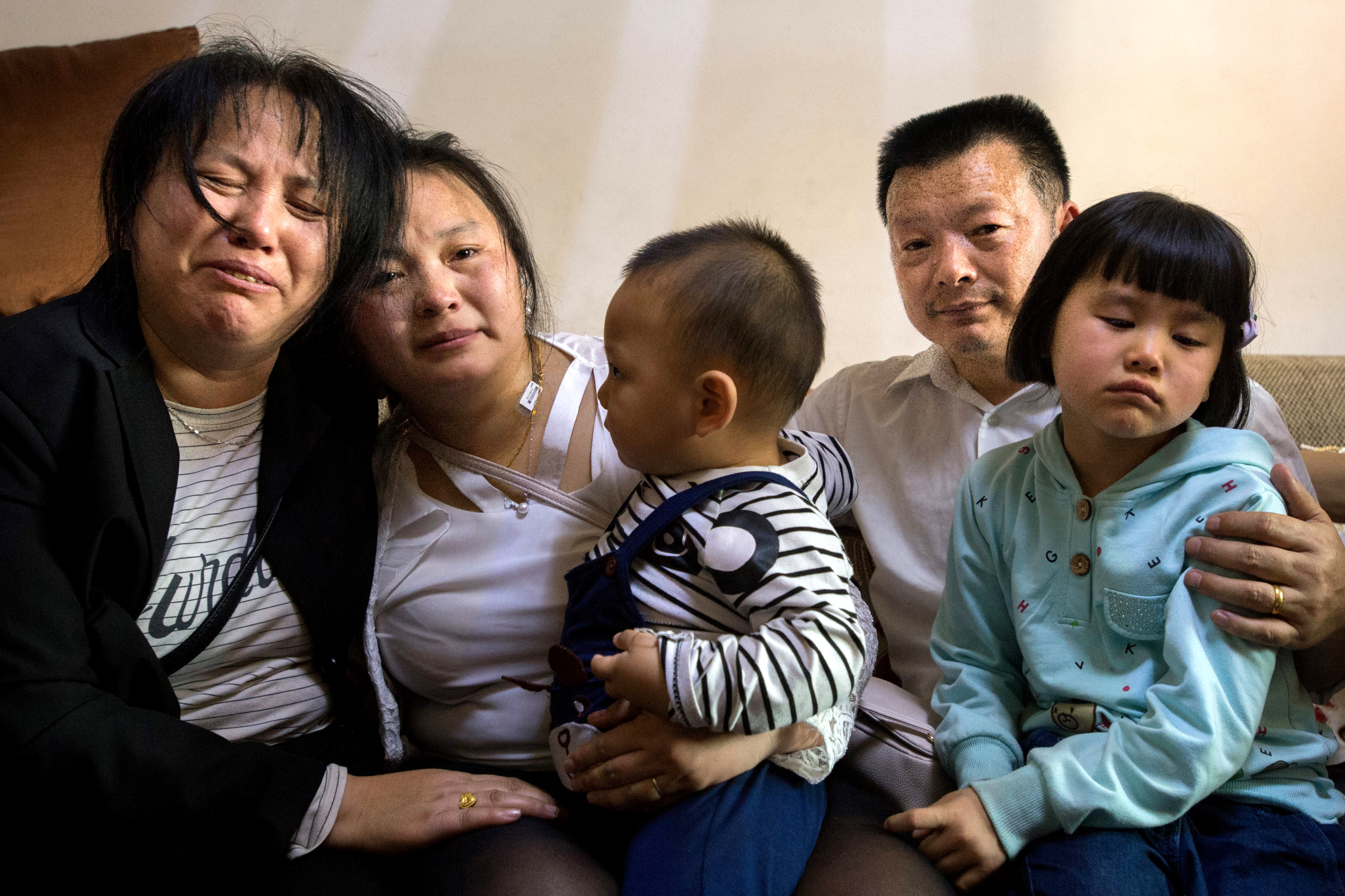 Wang Mingqing and family.