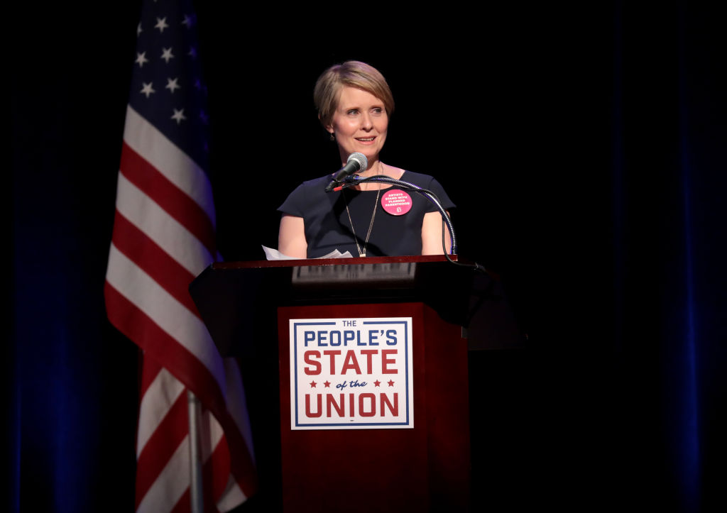 Cynthia Nixon at The People&#039;s State of the Union in New York City.