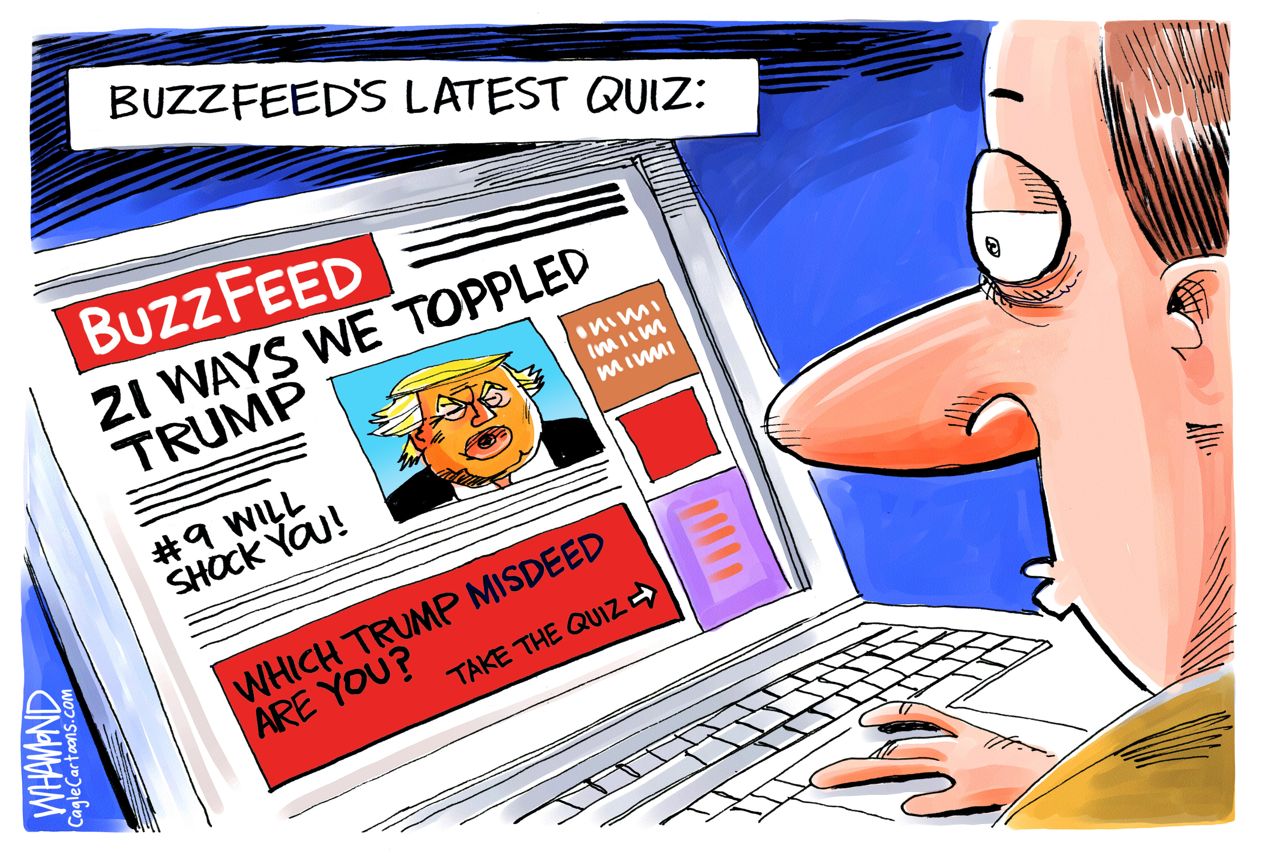 Political cartoon U.S. Trump Buzzfeed Michael Cohen
