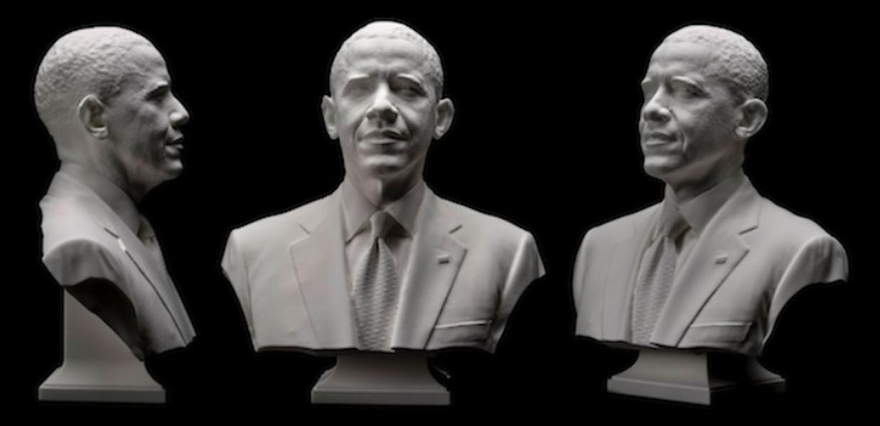 Obama&#039;s 3D-printed presidential bust makes history