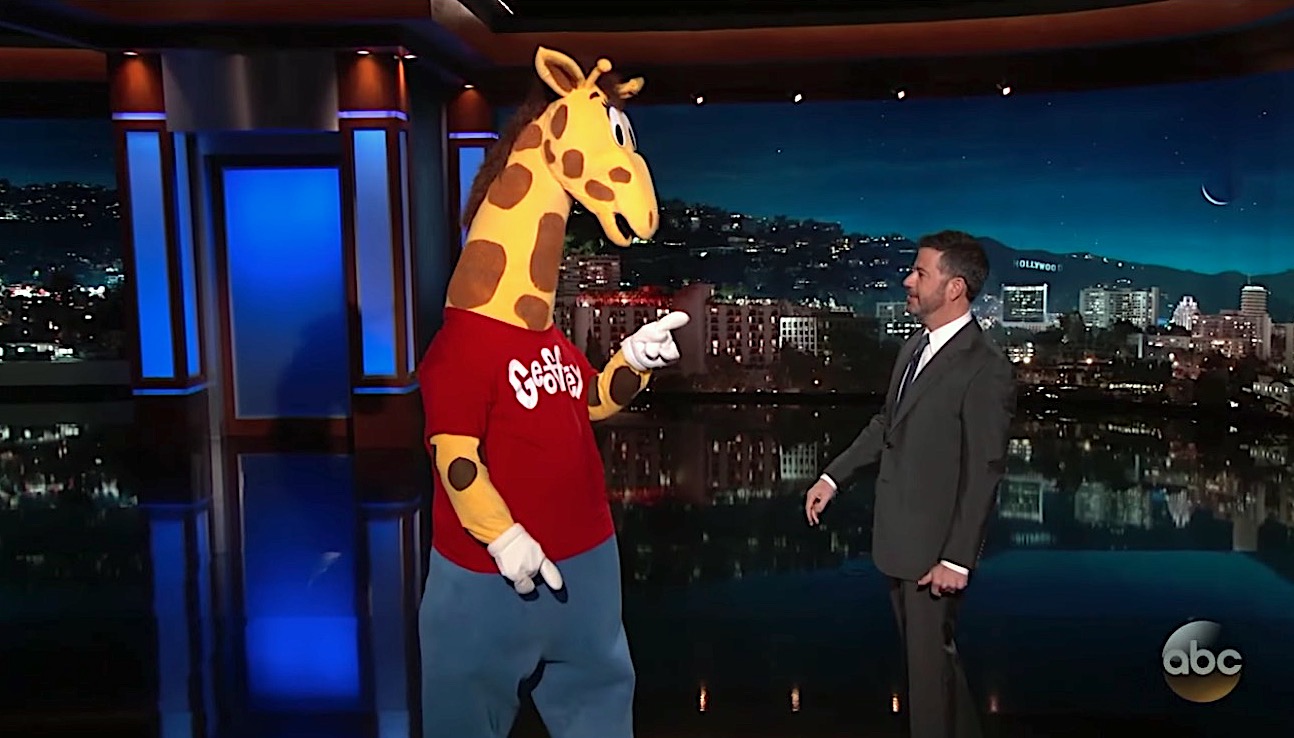 Geoffrey the Giraffe turns on Jimmy Kimmel