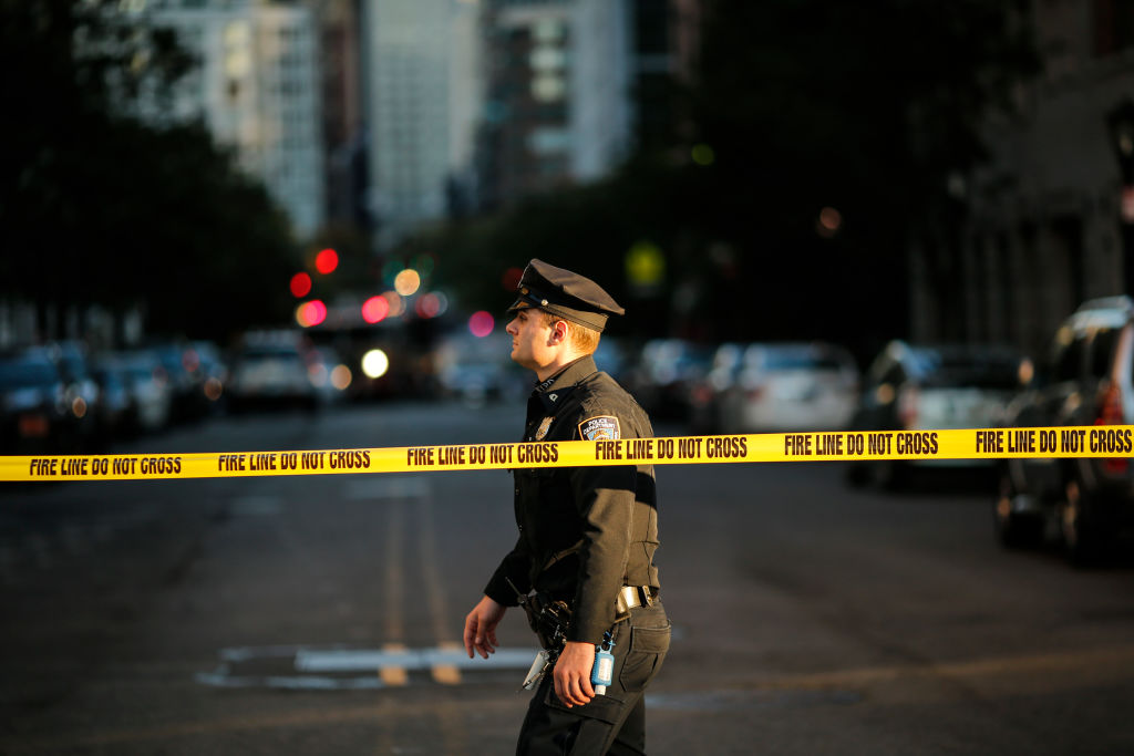 A police officer in New York City.