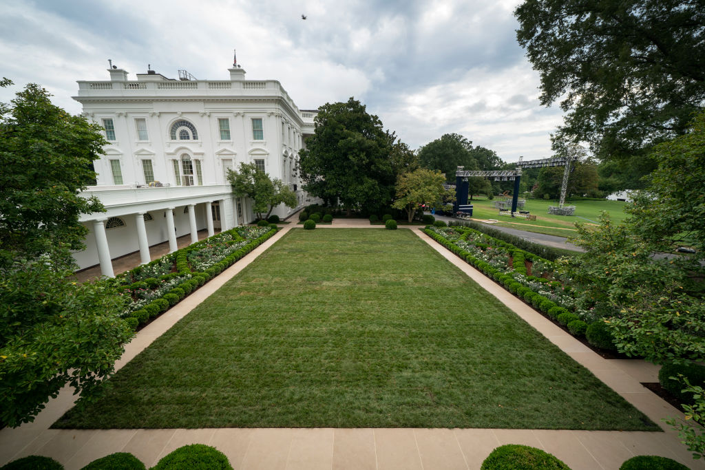 The White House Rose Garden.