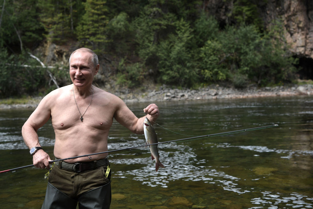 Vladimir Putin on vacation