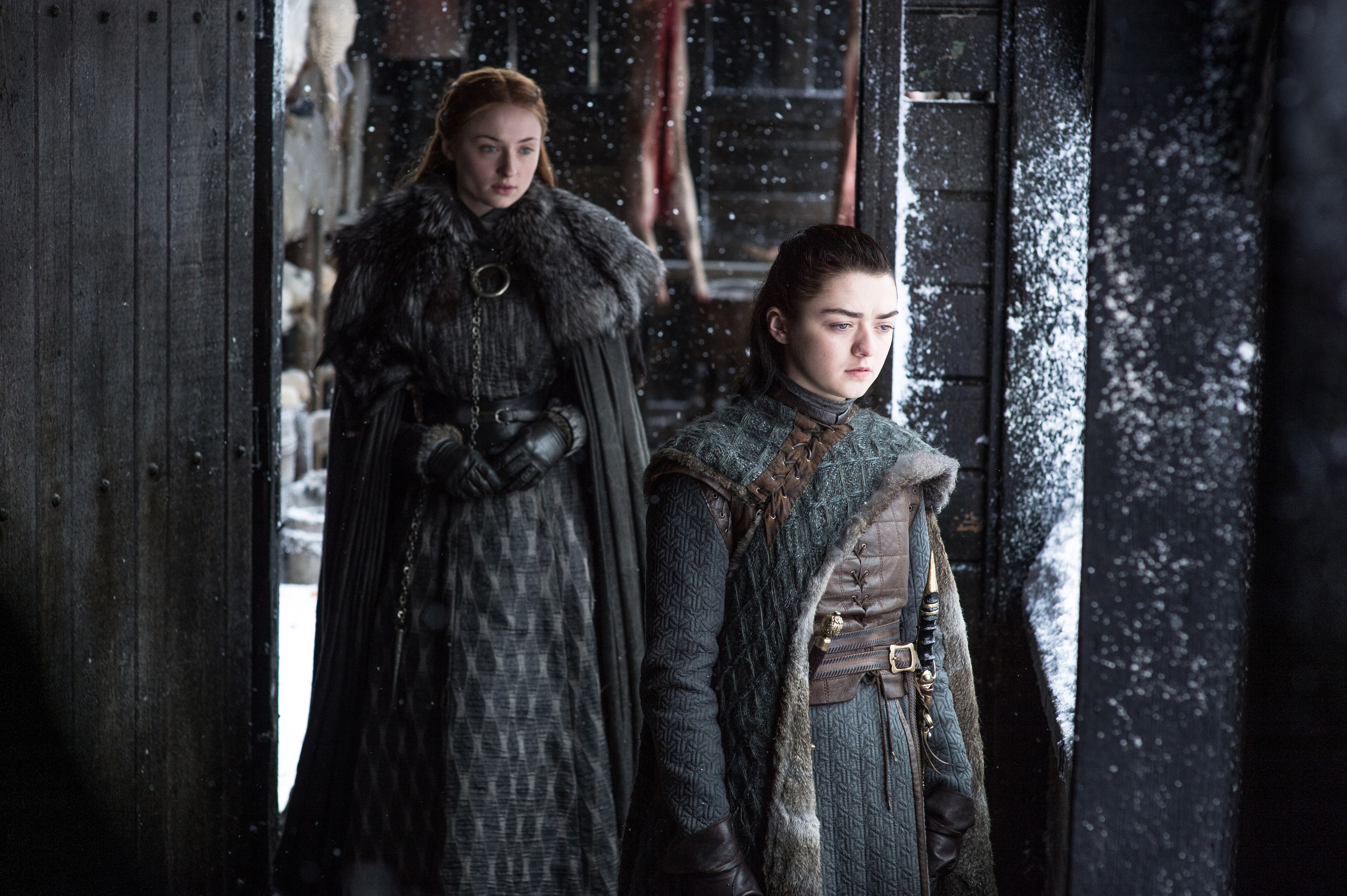 Sansa and Arya at Winterfell