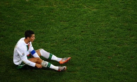 Portugal&#039;s Christiano Ronaldo is one of many World Cup players known to draw referee&#039;s calls with bits of dramatics