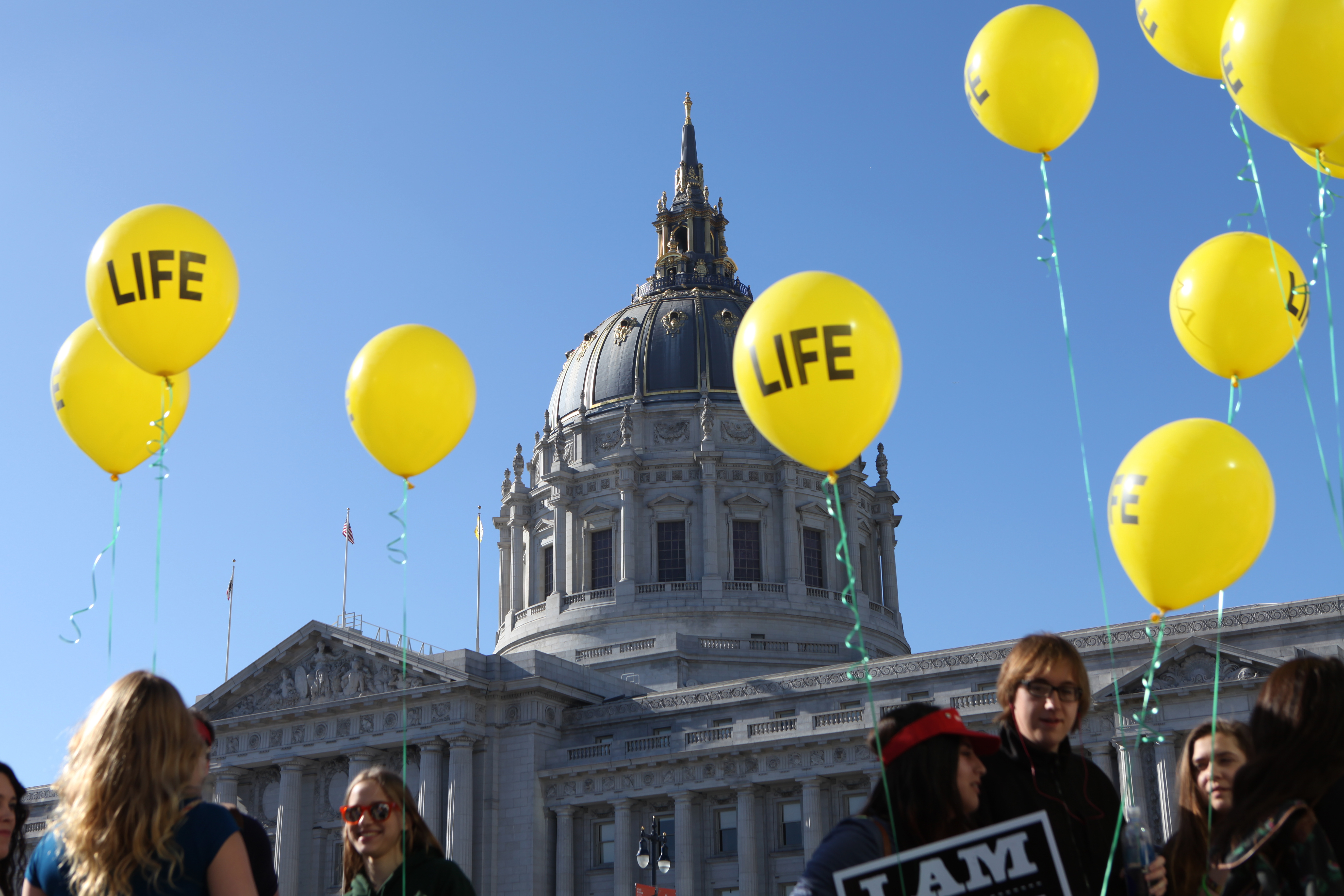 A pro-life rally in San Francisco