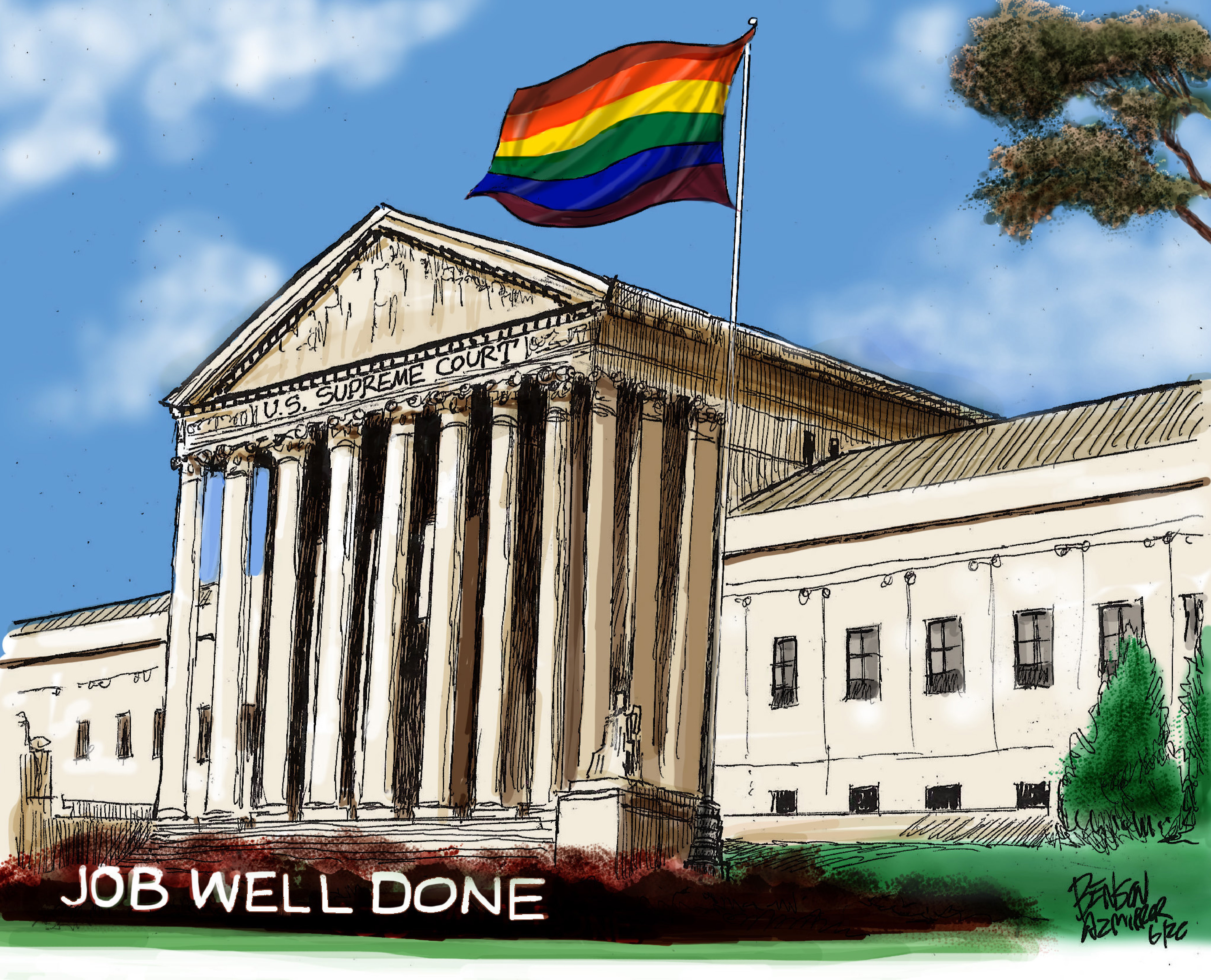 Editorial Cartoon U.S. supreme court LGBTQ ruling