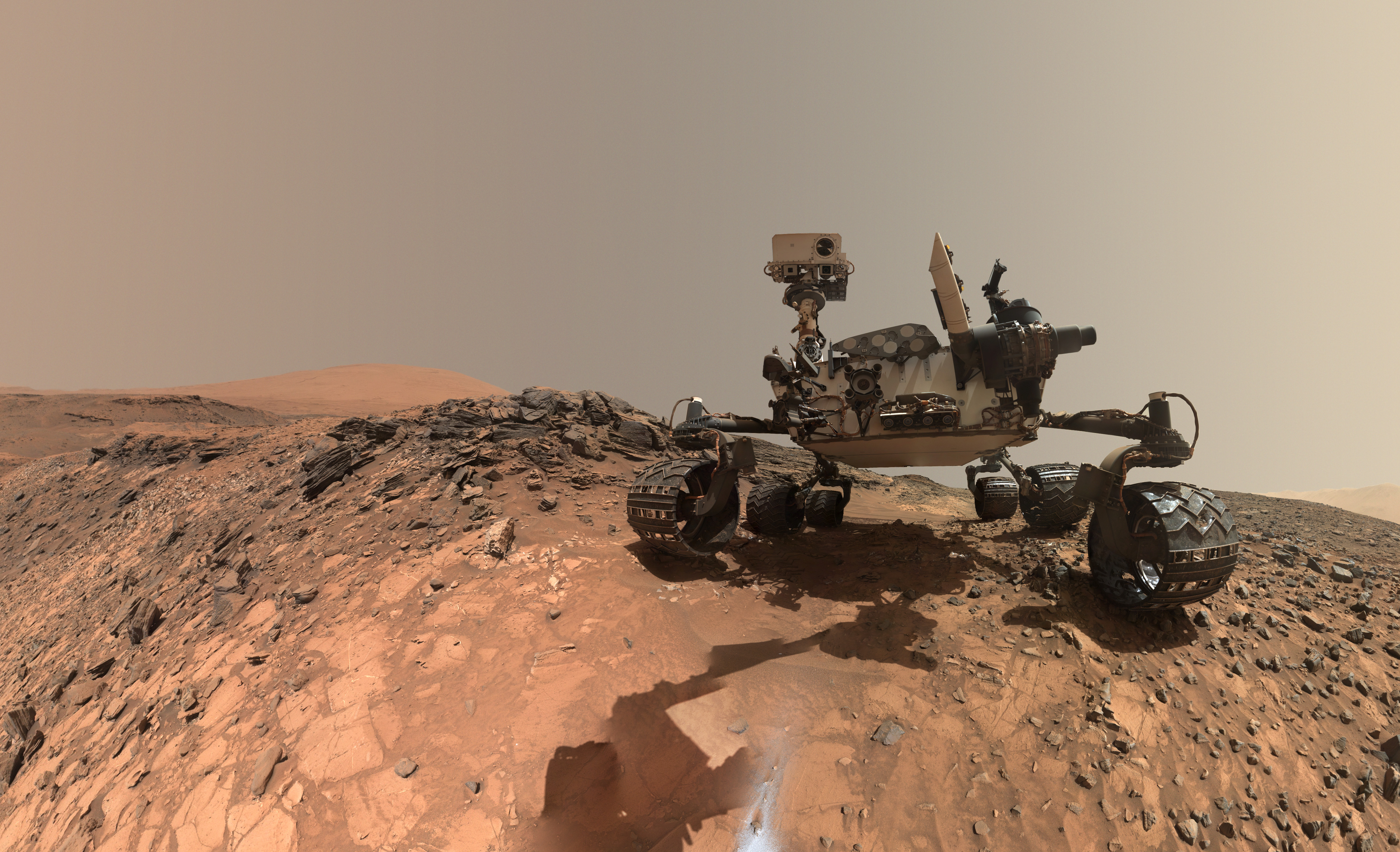 A self-portrait of NASA&#039;s Curiosity Mars rover. 